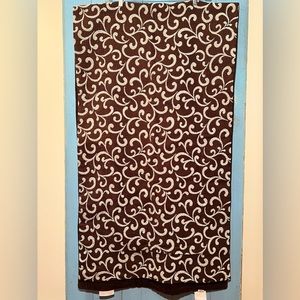Chelsea and Frank Bed Runner brown swirl detail queen king
